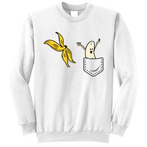 Banana Striptease Funny Banana Pocket Cool Sweatshirt