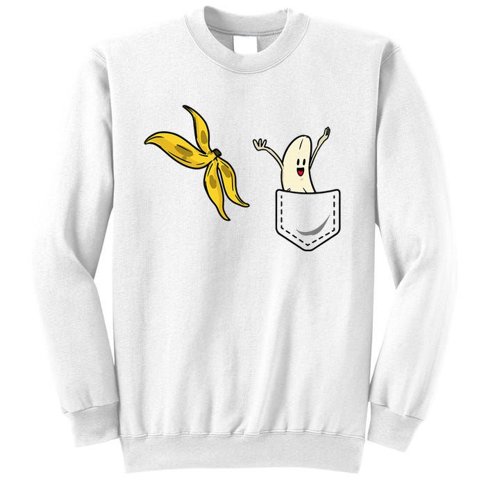 Banana Striptease Funny Banana Pocket Cool Sweatshirt