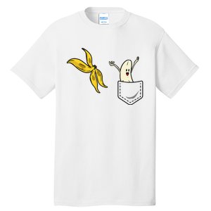 Banana Striptease Funny Banana Pocket Cool Tall T-Shirt