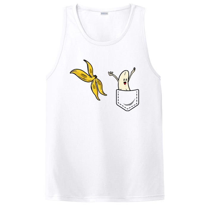 Banana Striptease Funny Banana Pocket Cool PosiCharge Competitor Tank