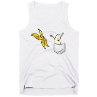 Banana Striptease Funny Banana Pocket Cool Tank Top