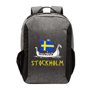 Boat Swedish Flag Sweden Viking Ship Stockholm Vector Backpack