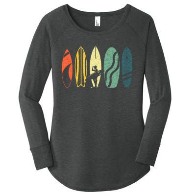 Best Surfboard For Surfing Surfer Surfboard Women's Perfect Tri Tunic Long Sleeve Shirt