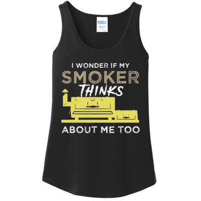 BBQ Smoker Funny Smoking Meat Grilling BBQing Ladies Essential Tank