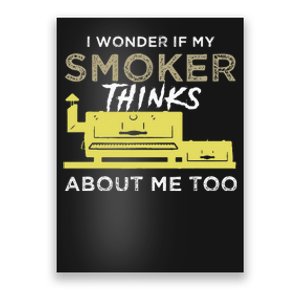 BBQ Smoker Funny Smoking Meat Grilling BBQing Poster