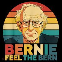 Bernie Sanders Feel The Bern Fight Oligarchy Protest Resist Women's V-Neck T-Shirt