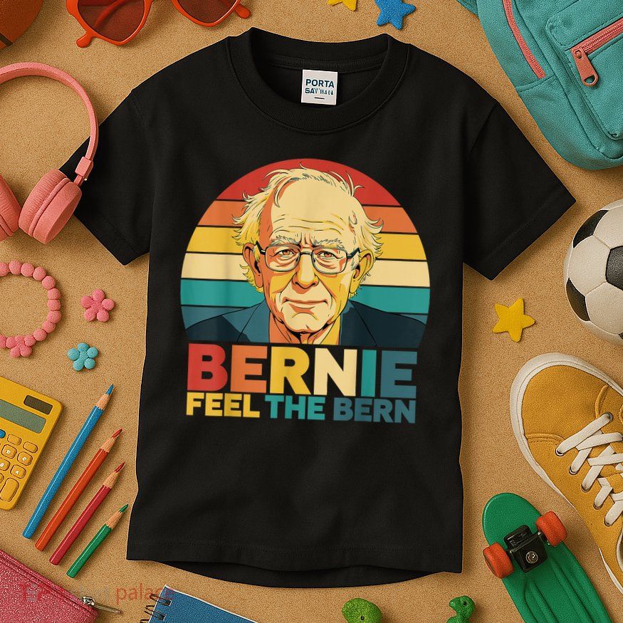 Bernie Sanders Feel The Bern Fight Oligarchy Protest Resist Kids T-Shirt