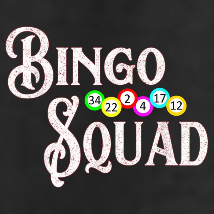 Bingo Squad Funny Bingo Lover 7 Panel Mesh Trucker Snapback Hat