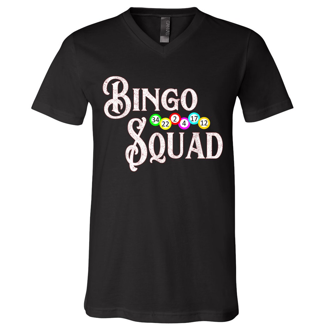 Bingo Squad Funny Bingo Lover V-Neck T-Shirt