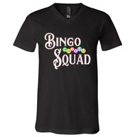 Bingo Squad Funny Bingo Lover V-Neck T-Shirt