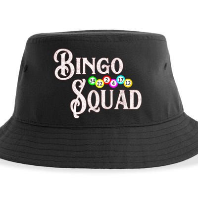 Bingo Squad Funny Bingo Lover Sustainable Bucket Hat