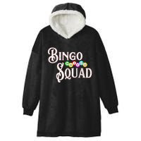 Bingo Squad Funny Bingo Lover Hooded Wearable Blanket