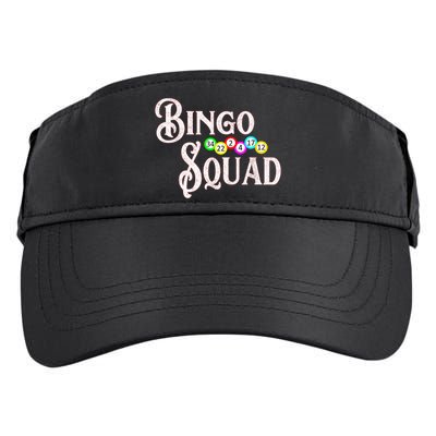 Bingo Squad Funny Bingo Lover Adult Drive Performance Visor