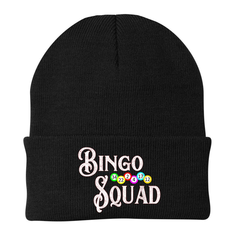 Bingo Squad Funny Bingo Lover Beanie