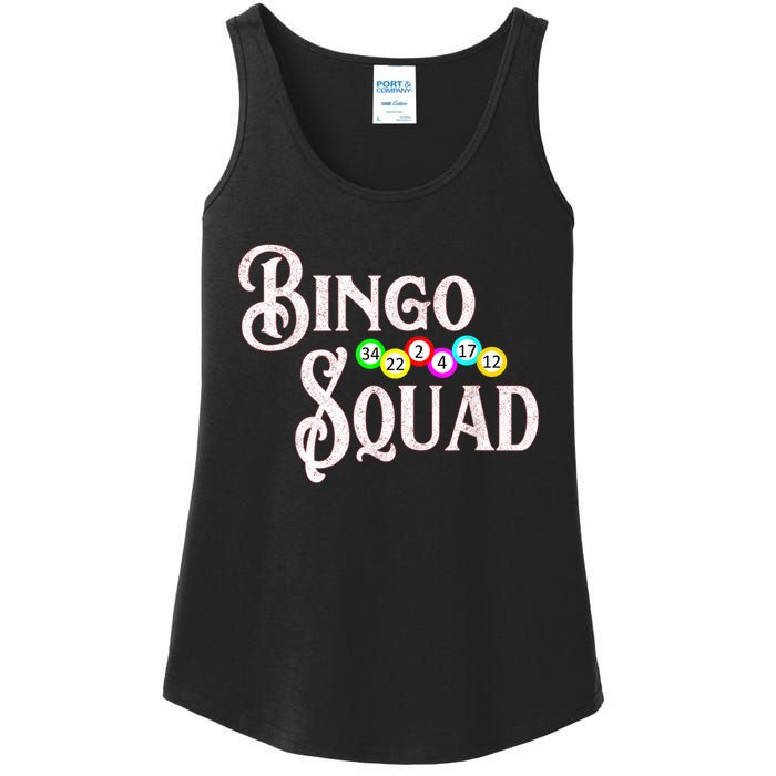 Bingo Squad Funny Bingo Lover Ladies Essential Tank