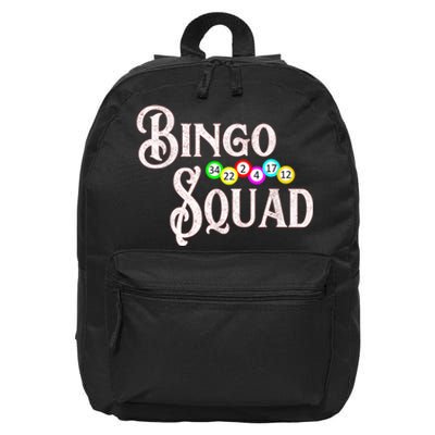 Bingo Squad Funny Bingo Lover 16 in Basic Backpack