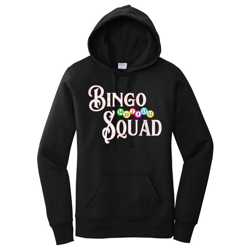 Bingo Squad Funny Bingo Lover Women's Pullover Hoodie