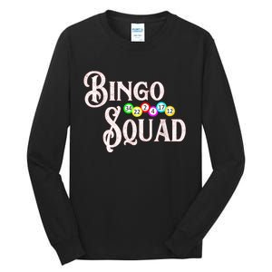 Bingo Squad Funny Bingo Lover Tall Long Sleeve T-Shirt