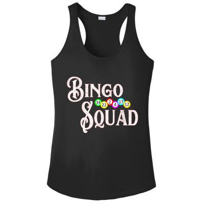 Bingo Squad Funny Bingo Lover Ladies PosiCharge Competitor Racerback Tank