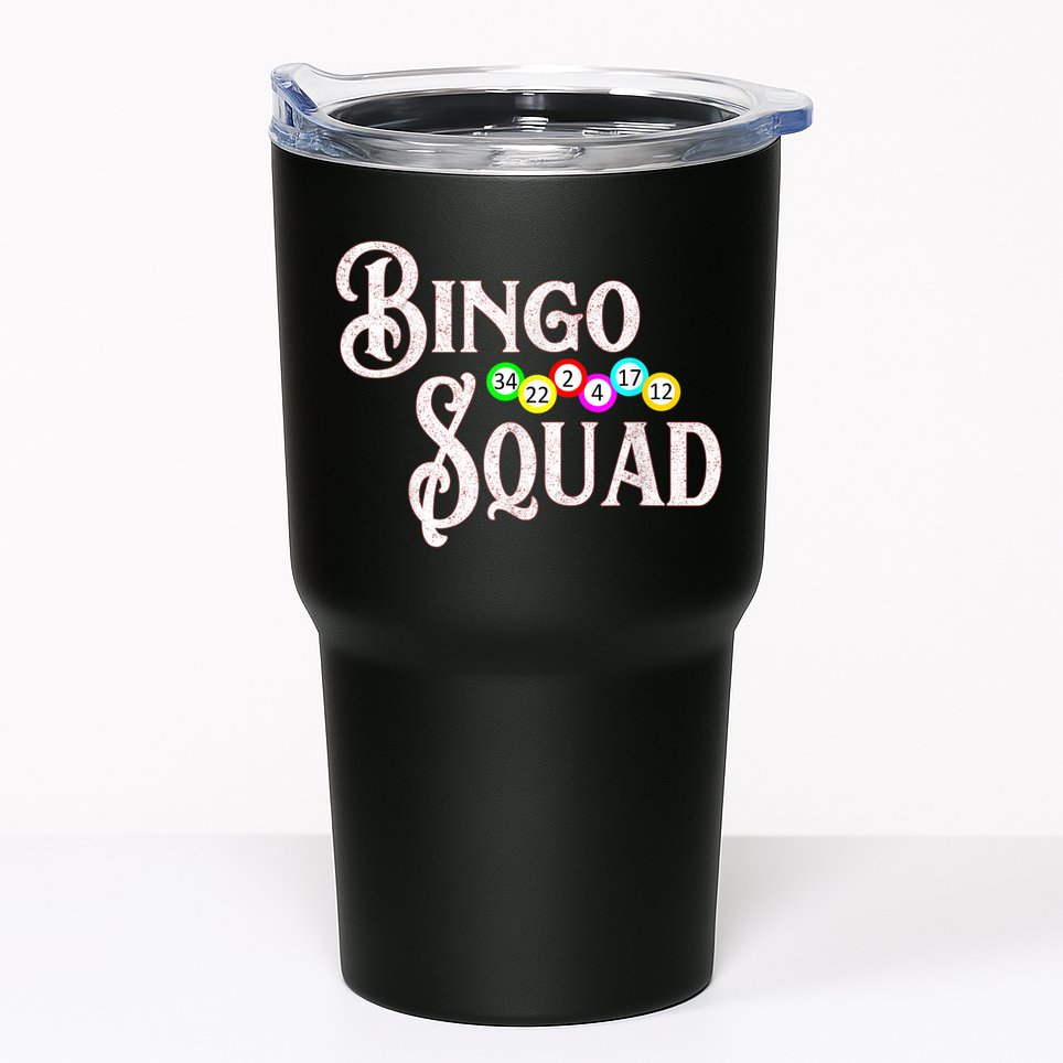 Bingo Squad Funny Bingo Lover Tumbler