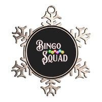 Bingo Squad Funny Bingo Lover Metallic Star Ornament