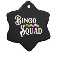 Bingo Squad Funny Bingo Lover Ceramic Star Ornament