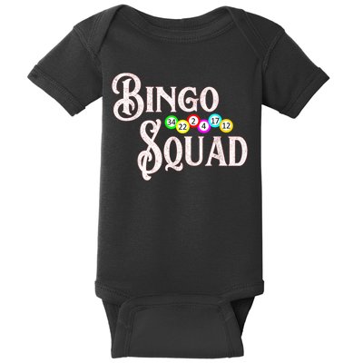 Bingo Squad Funny Bingo Lover Baby Bodysuit