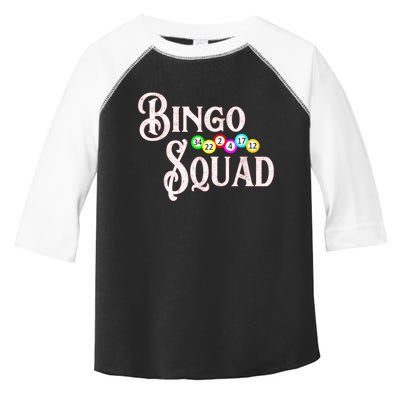 Bingo Squad Funny Bingo Lover Toddler Fine Jersey T-Shirt