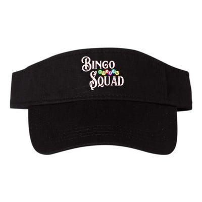 Bingo Squad Funny Bingo Lover Valucap Bio-Washed Visor