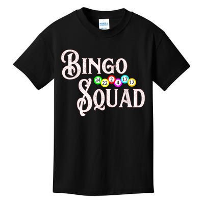 Bingo Squad Funny Bingo Lover Kids T-Shirt