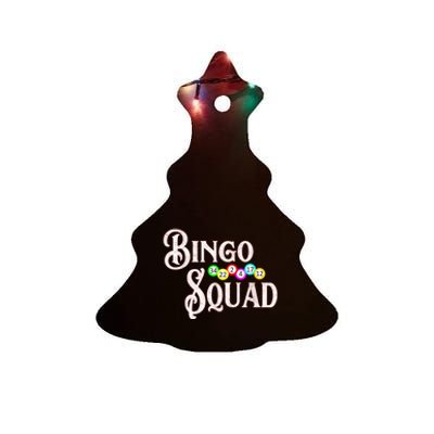 Bingo Squad Funny Bingo Lover Ceramic Tree Ornament