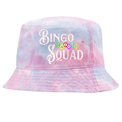 Bingo Squad Funny Bingo Lover Tie-Dyed Bucket Hat