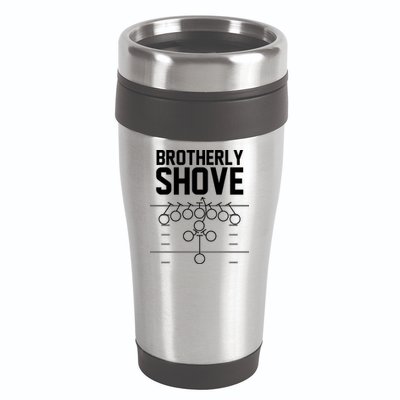 Brotherly Shove Football Fan 16oz Travel Tumbler