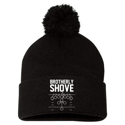 Brotherly Shove Football Fan Pom Pom 12in Knit Beanie