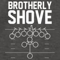 Brotherly Shove Football Fan Vector Backpack