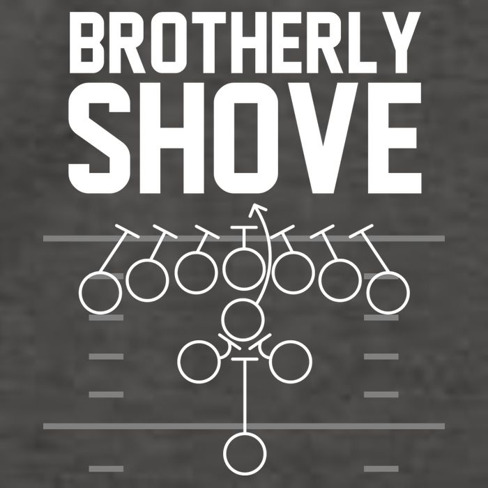 Brotherly Shove Football Fan Vector Backpack