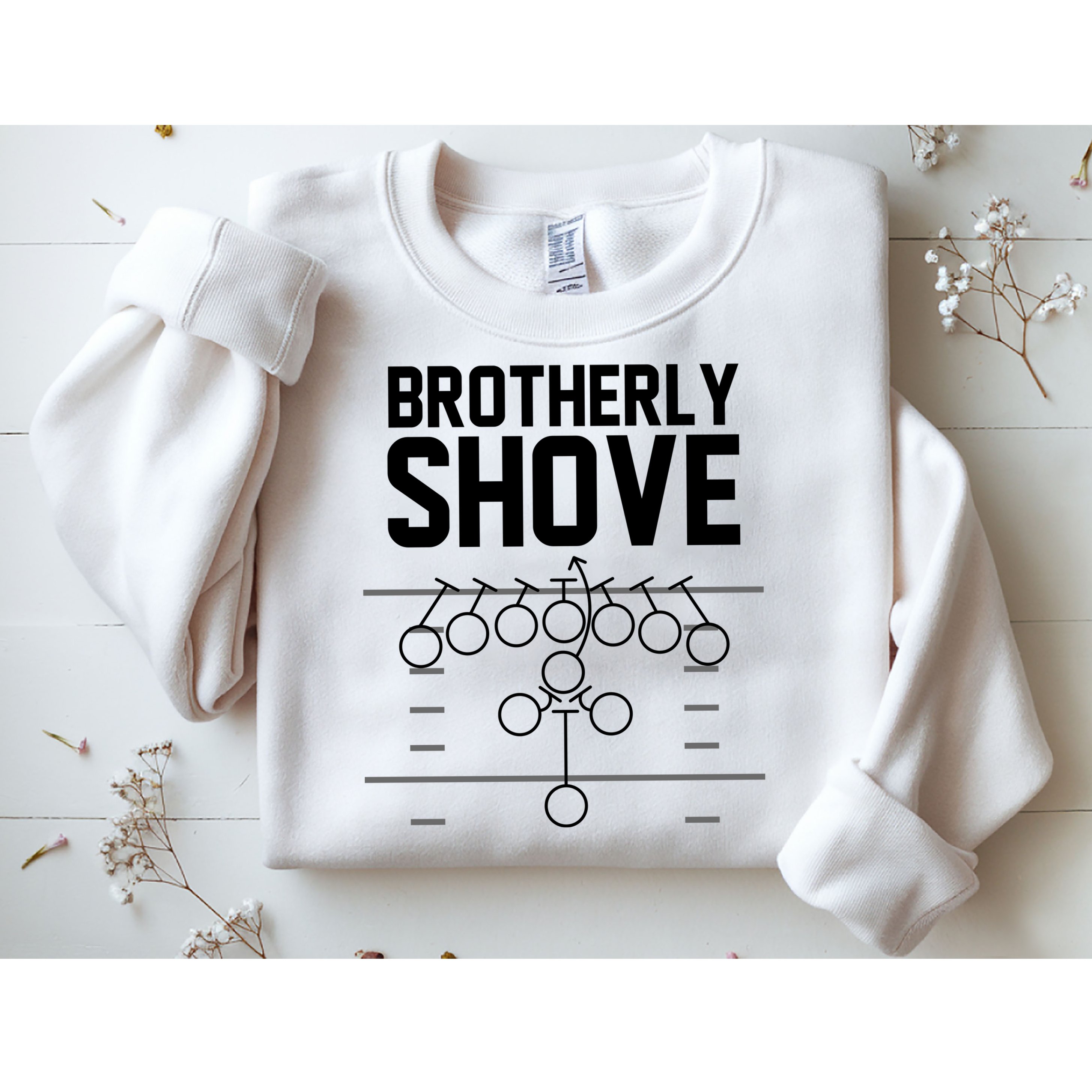 Brotherly Shove Football Fan Sweatshirt