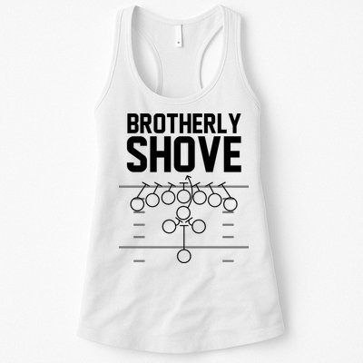 Brotherly Shove Football Fan Womens Tank Top