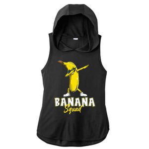 Banana Squad Funny Dabbing Banana Food & Dab Ladies PosiCharge Tri-Blend Wicking Draft Hoodie Tank