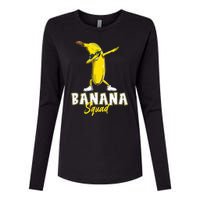 Banana Squad Funny Dabbing Banana Food & Dab Womens Cotton Relaxed Long Sleeve T-Shirt