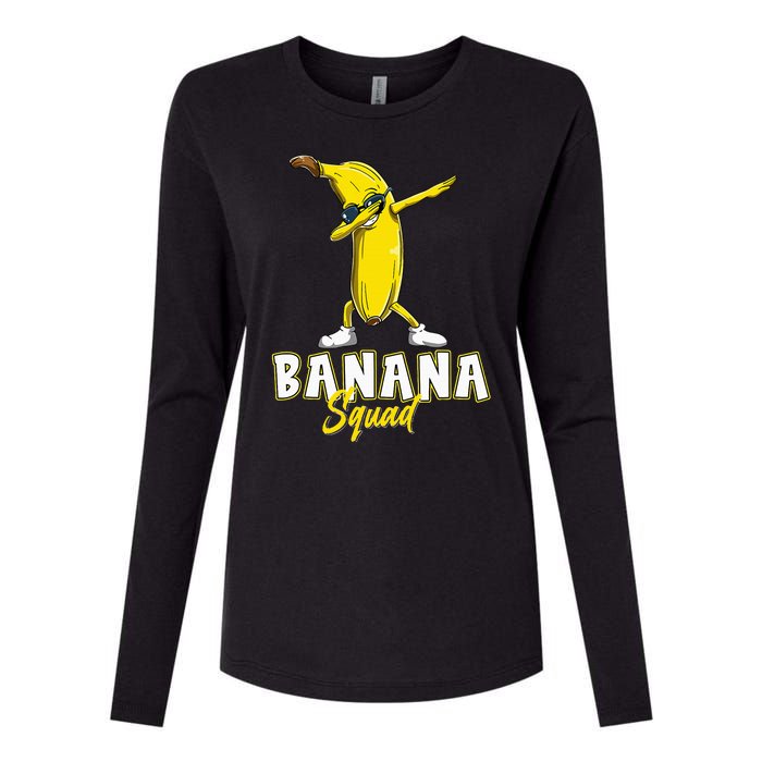 Banana Squad Funny Dabbing Banana Food & Dab Womens Cotton Relaxed Long Sleeve T-Shirt