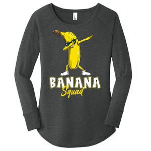 Banana Squad Funny Dabbing Banana Food & Dab Women's Perfect Tri Tunic Long Sleeve Shirt