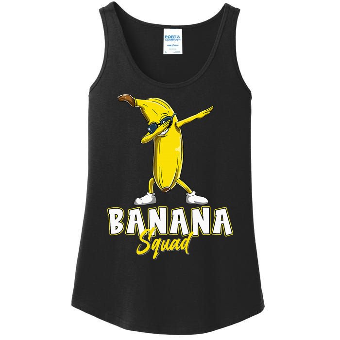 Banana Squad Funny Dabbing Banana Food & Dab Ladies Essential Tank