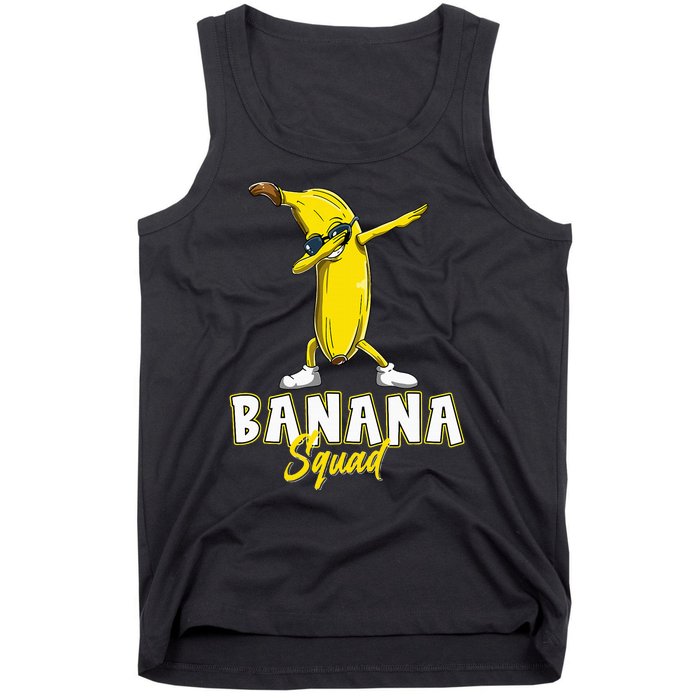 Banana Squad Funny Dabbing Banana Food & Dab Tank Top