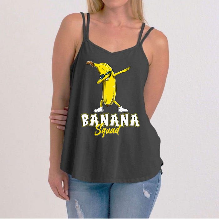 Banana Squad Funny Dabbing Banana Food & Dab Women's Strappy Tank