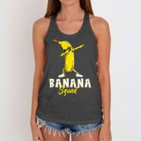 Banana Squad Funny Dabbing Banana Food & Dab Women's Knotted Racerback Tank