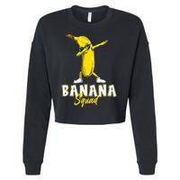 Banana Squad Funny Dabbing Banana Food & Dab Cropped Pullover Crew