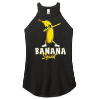 Banana Squad Funny Dabbing Banana Food & Dab Women's Perfect Tri Rocker Tank