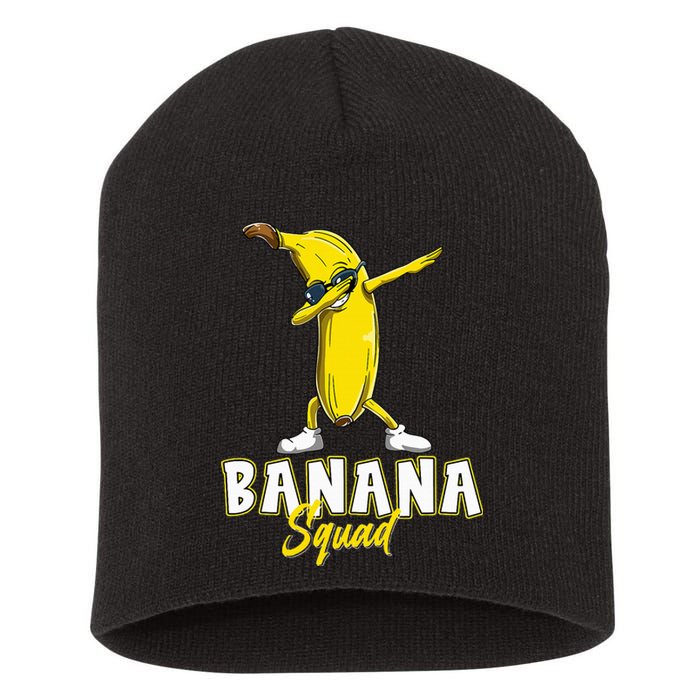 Banana Squad Funny Dabbing Banana Food & Dab Short Acrylic Beanie