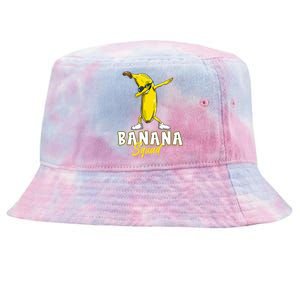 Banana Squad Funny Dabbing Banana Food & Dab Tie-Dyed Bucket Hat